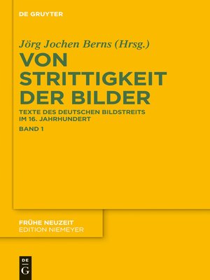 cover image of Von Strittigkeit der Bilder